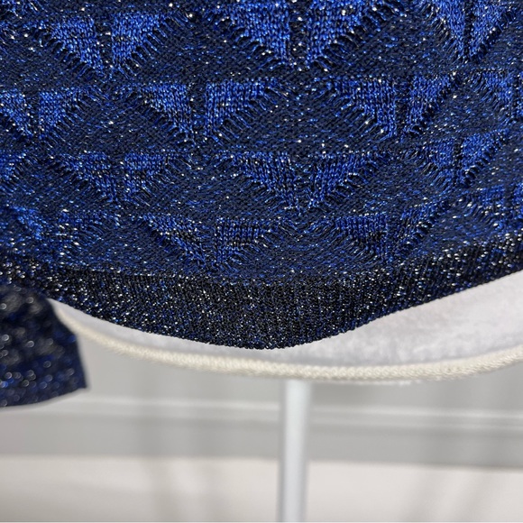 St. John Metallic Diamond Lace Knit Cardigan and Tank Top Set… - Picture 6 of 16